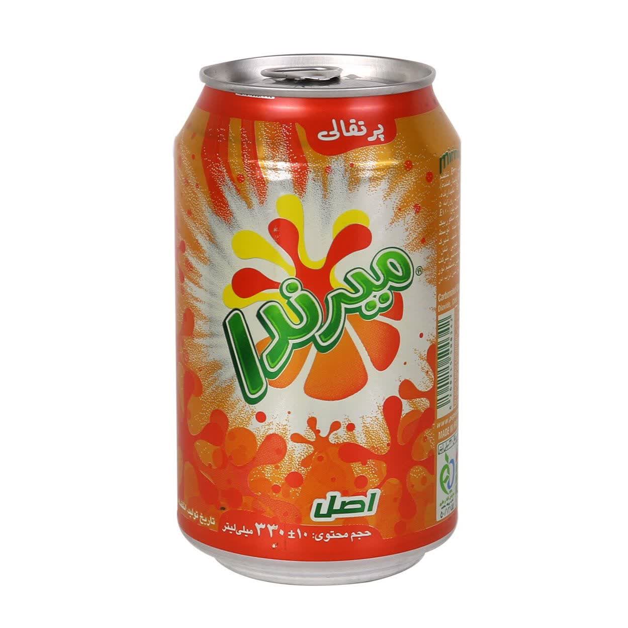 نوشابه قوطی میرندا پرتقالی
